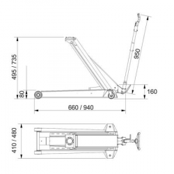 Podnośnik hydrauliczny AC Hydraulic DK13HLQ